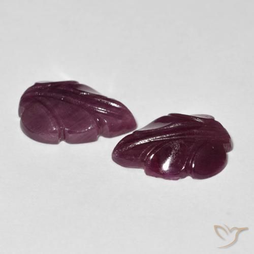 Gemme di Rubino Rosso lampone naturale da 7.29 ct, Taglio a fantasia, Opaco