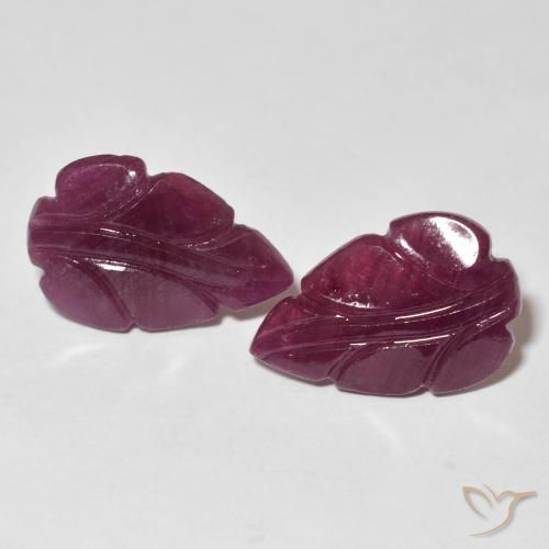 7.08ctw Naturale Medium Dark-Purple Rubino, Taglio a fantasia, Opaco