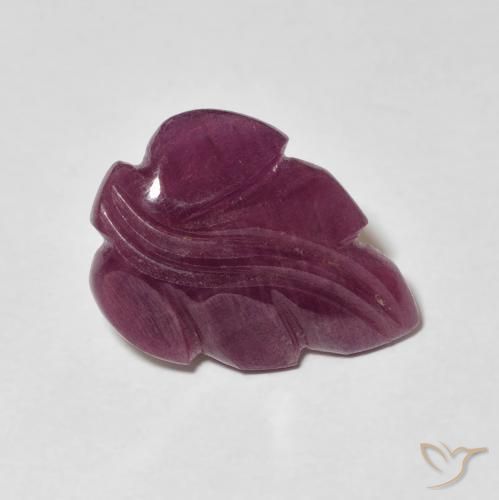 Rubino Medium Dark-Purple naturale da 4.64 ct, Taglio a fantasia, Opaco