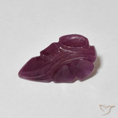 2.40ct Naturale Medium Dark-Purple Rubino, Taglio a fantasia, Opaco