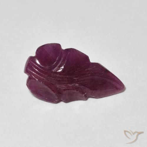 Rubino Medium Dark-Purple naturale da 2.40 ct, Taglio a fantasia, Opaco