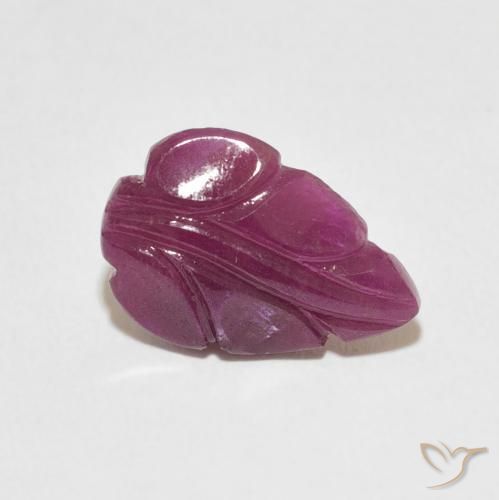 Rubino Rosso lampone naturale da 3.05 ct, Taglio a fantasia, Opaco