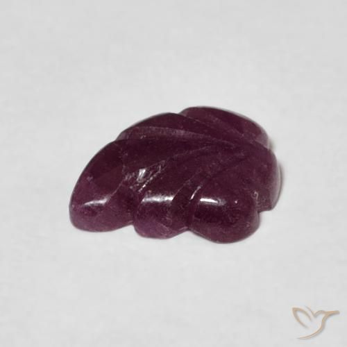 Rubino Rosso lampone naturale da 1.47 ct, Taglio a fantasia, Opaco