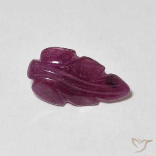 Rubino Viola rossastro naturale da 1.35 ct, Taglio a fantasia, Opaco