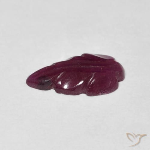 Rubino Viola rossastro naturale da 1.35 ct, Taglio a fantasia, Opaco