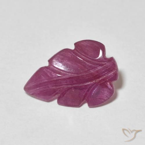 1.66ct Naturale Viola rossastro Rubino, Taglio a fantasia, Opaco