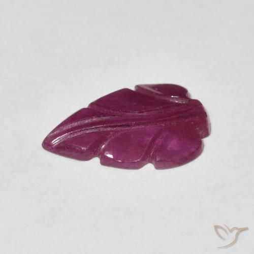 Rubino Viola rossastro naturale da 1.66 ct, Taglio a fantasia, Opaco