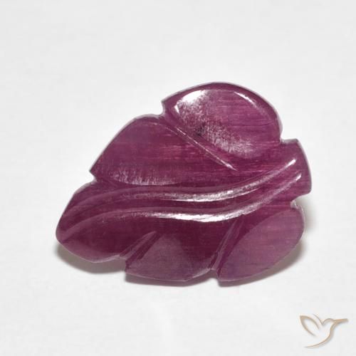 4.38ct Naturale Prugna Viola Rubino, Taglio a fantasia, Opaco