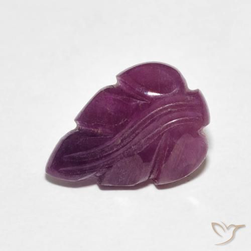 2.77ct Naturale Viola rossastro Rubino, Taglio a fantasia, Opaco