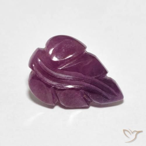 Rubino Viola rossastro naturale da 2.77 ct, Taglio a fantasia, Opaco