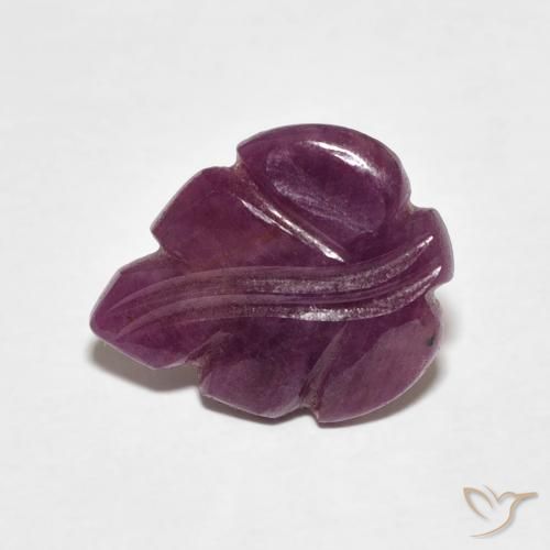 2.63ct Naturale Viola rossastro Rubino, Taglio a fantasia, Opaco