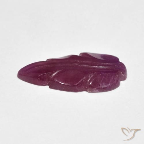 Rubino sangria viola naturale da 3.23 ct, Taglio a fantasia, Opaco