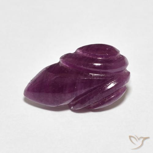 3.83ct Naturale Viola Boysenberry Rubino, Taglio a fantasia, Opaco