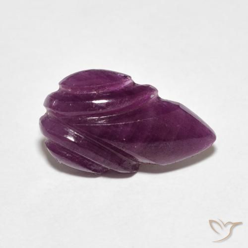 Rubino Viola Boysenberry naturale da 3.83 ct, Taglio a fantasia, Opaco