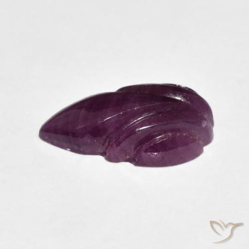 Rubino Viola Boysenberry naturale da 3.83 ct, Taglio a fantasia, Opaco