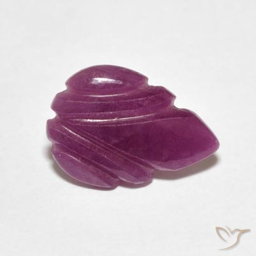 Rubino sangria viola naturale da 1.66 ct, Taglio a fantasia, Opaco