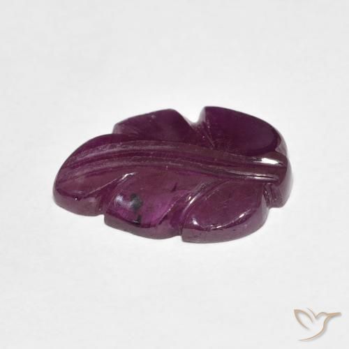 Rubino Medium Dark-Purple naturale da 4.70 ct, Taglio a fantasia, Opaco