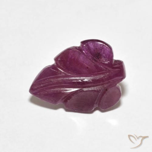 2.98ct Naturale Medium Dark-Purple Rubino, Taglio a fantasia, Opaco