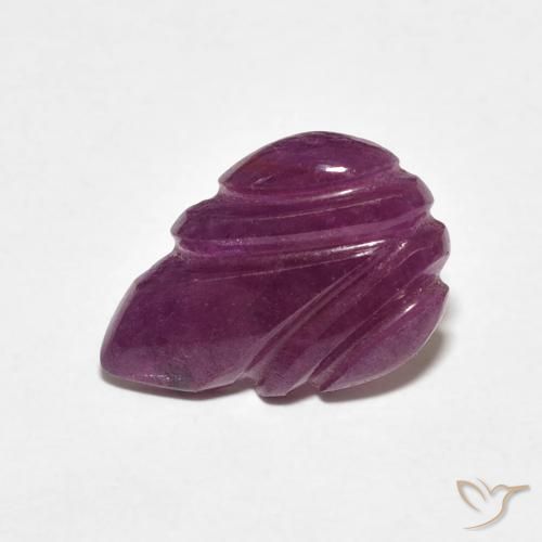 Rubino Medium Dark-Purple naturale da 3.19 ct, Taglio a fantasia, Opaco