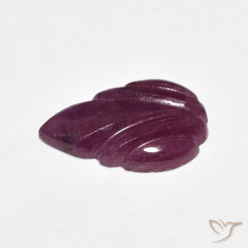 Rubino Medium Dark-Purple naturale da 3.19 ct, Taglio a fantasia, Opaco
