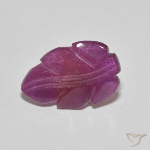 Rubino Viola rossastro naturale da 2.61 ct, Taglio a fantasia, Opaco