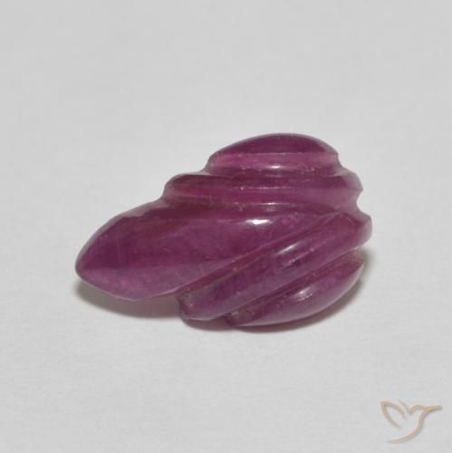 2.52ct Naturale Viola rossastro Rubino, Taglio a fantasia, Opaco