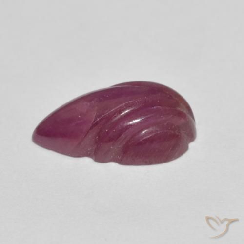 Rubino Medium Dark-Purple naturale da 3.48 ct, Taglio a fantasia, Opaco