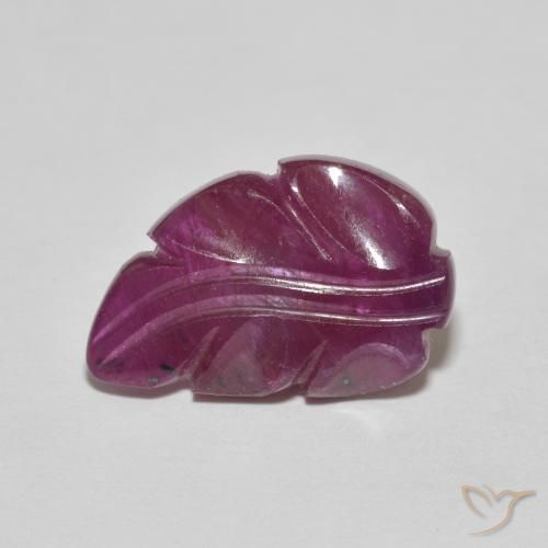 5.10ct Naturale Viola rossastro Rubino, Taglio a fantasia, Opaco