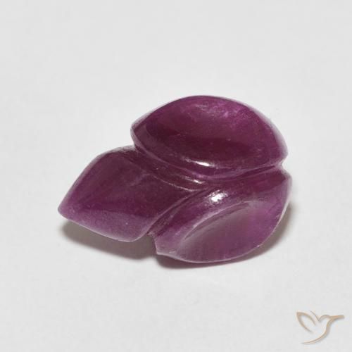 3.38ct Naturale Vino rosso Rubino, Taglio a fiore, Opaco