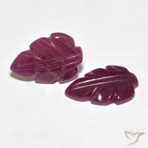 Gemme di Rubino Rosso scuro naturale da 5.53 ct, Taglio a fantasia, Opaco