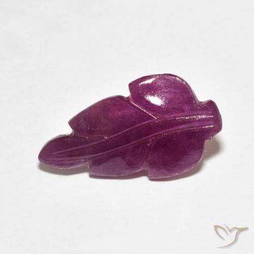 2.74ct Naturale Medium Dark-Purple Rubino, Taglio a fantasia, Opaco, Photo A