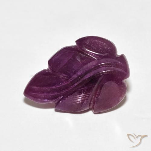 6.46ct Naturale Viola rossastro Rubino, Taglio a fantasia, Opaco, Photo A