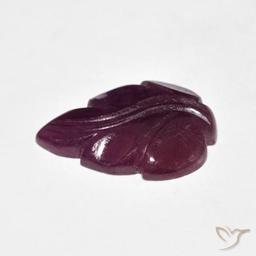 Rubino Viola rossastro naturale da 6.46 ct, Taglio a fantasia, Opaco