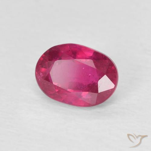 Rubino Rosso chiaro naturale da 1.21 ct, Ovale, VS
