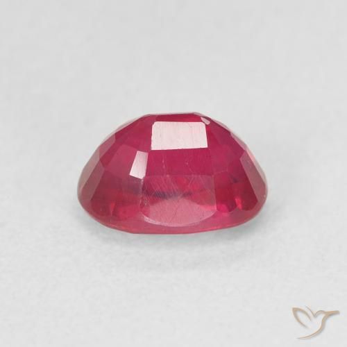 Rubino Rosso medio naturale da 1.38 ct, Ovale, VS