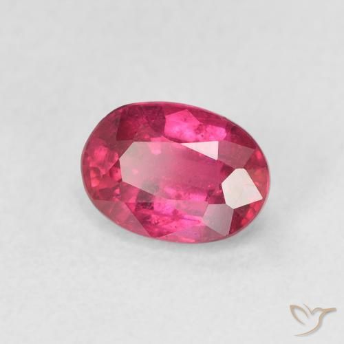 Rubino Rosso chiaro naturale da 1.33 ct, Ovale, VS