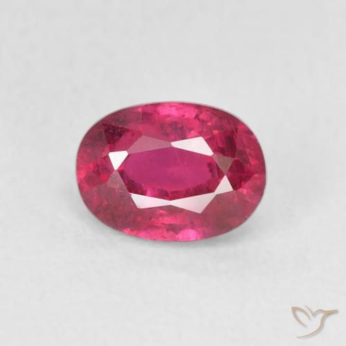 1.33ct Naturale Rosso tendente al rosa Rubino, Ovale, VS