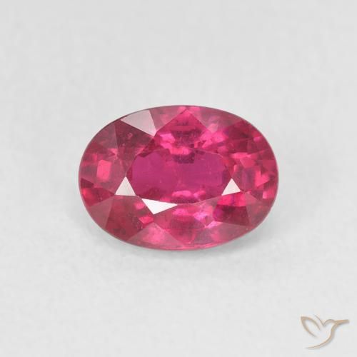 1.19ct Naturale Rosso tendente al rosa Rubino, Ovale, VS