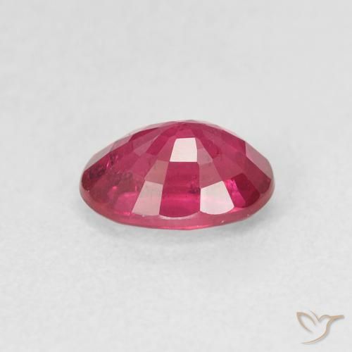 Rubino Rosso tendente al rosa naturale da 1.19 ct, Ovale, VS