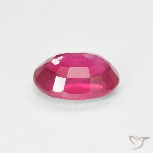 Rubino Rosso tendente al rosa naturale da 1.17 ct, Ovale, VS