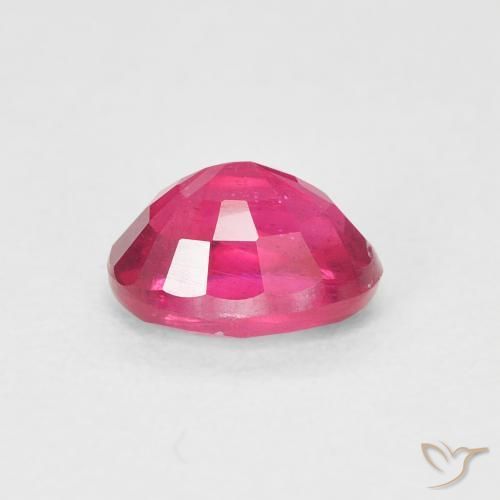 Rubino Rosso tendente al rosa naturale da 1.19 ct, Ovale, VS