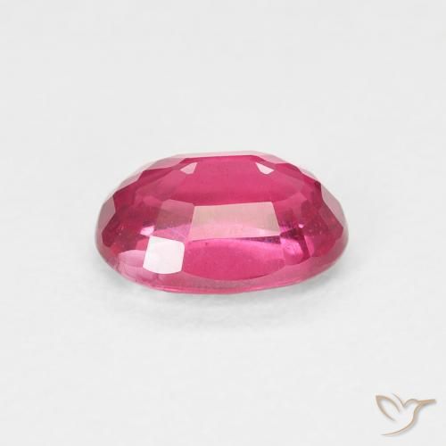 Rubino Rosso tendente al rosa naturale da 1.18 ct, Ovale, VS