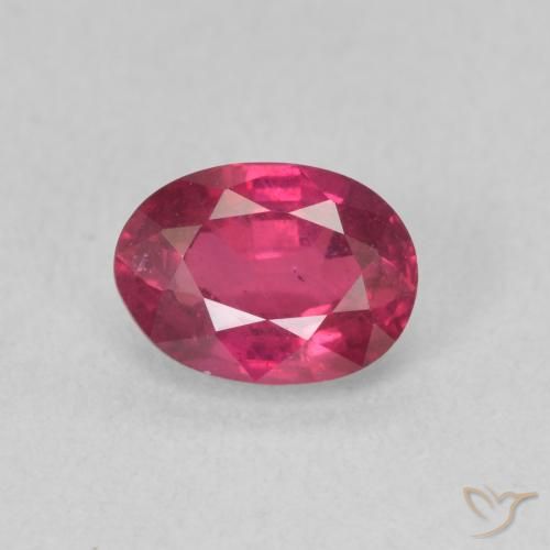 1.17ct Naturale Rosso chiaro Rubino, Ovale, VS