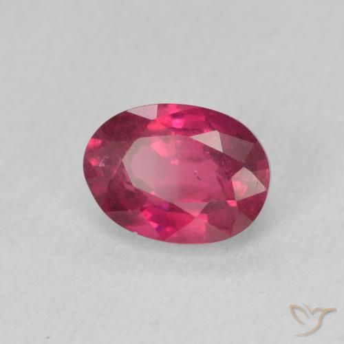 Rubino Rosso chiaro naturale da 1.17 ct, Ovale, VS