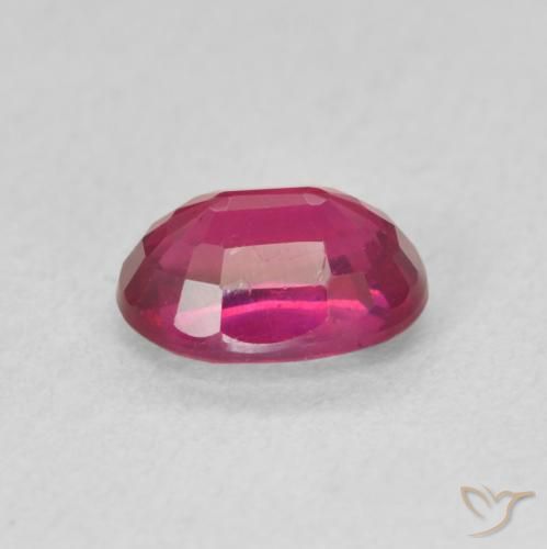 Rubino Rosso chiaro naturale da 1.25 ct, Ovale, VS