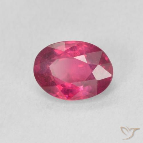 Rubino Rosso chiaro naturale da 1.14 ct, Ovale, VS