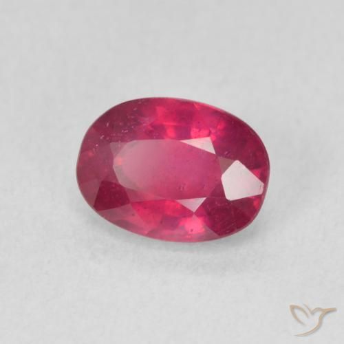 Rubino Rosso chiaro naturale da 1.23 ct, Ovale, VS
