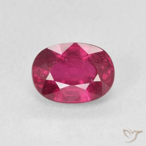 1.46ct Naturale Rosso tendente al rosa Rubino, Ovale, VS