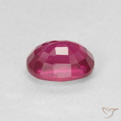 Rubino Rosso tendente al rosa naturale da 1.46 ct, Ovale, VS