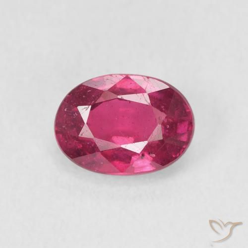 1.23ct Naturale Rosso tendente al rosa Rubino, Ovale, VS